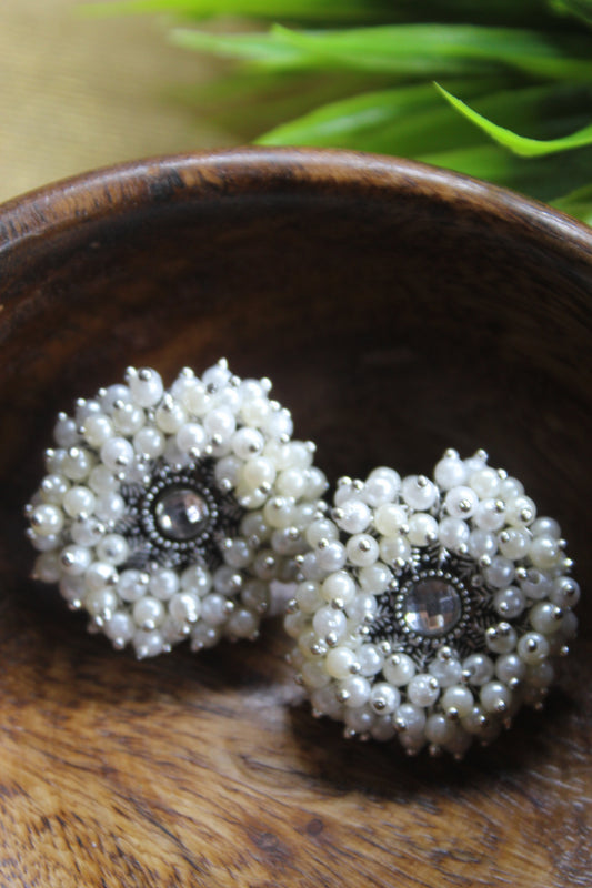 White Pearl Studs