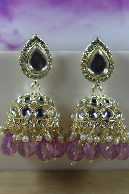 Kundan jhumka