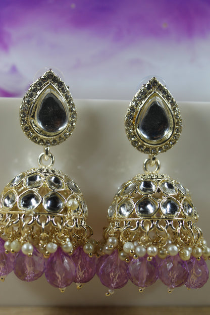 Kundan jhumka