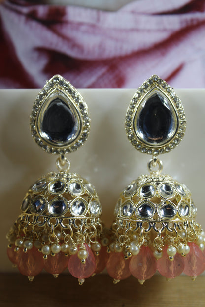 Kundan jhumka