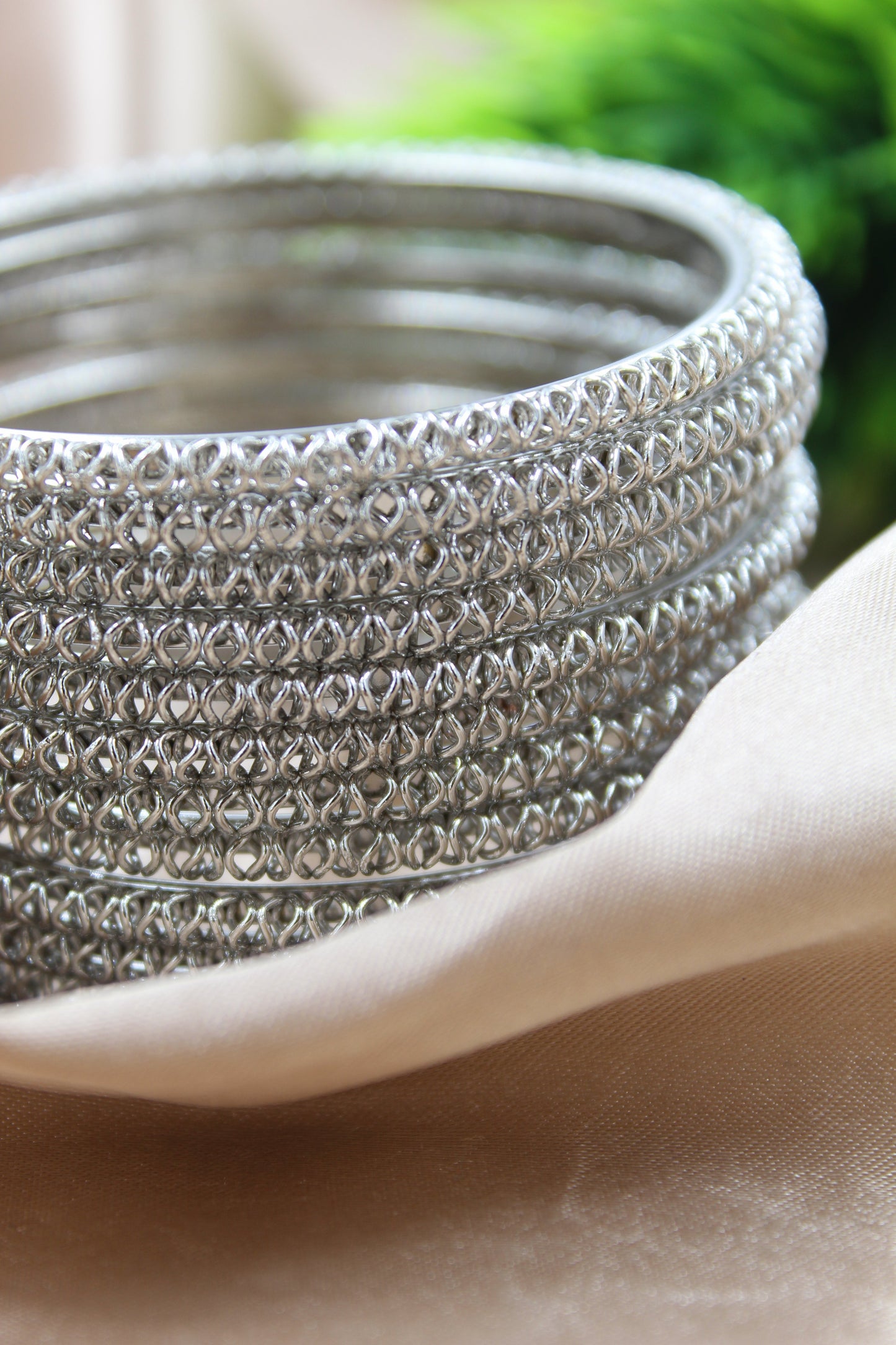 Silver Metal Bangles