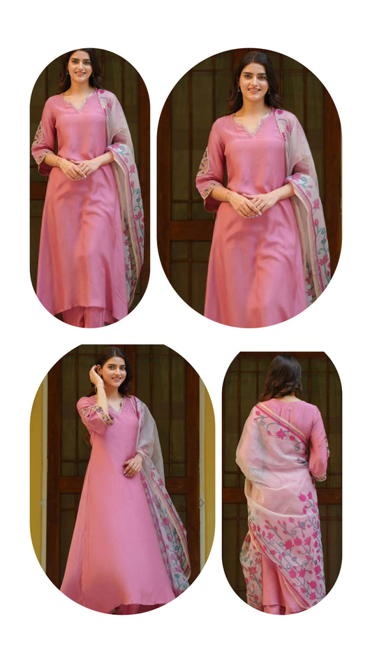 Rose pink Kurtaset