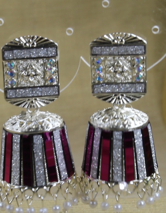 Multi colour jhumkas