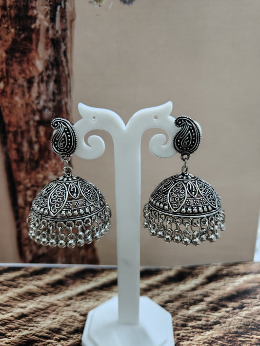 Oxidized Jhumkas