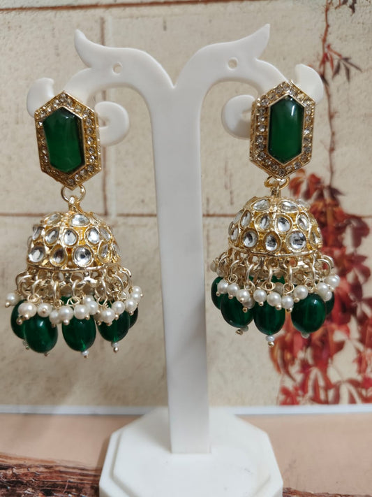 Green Jhumka